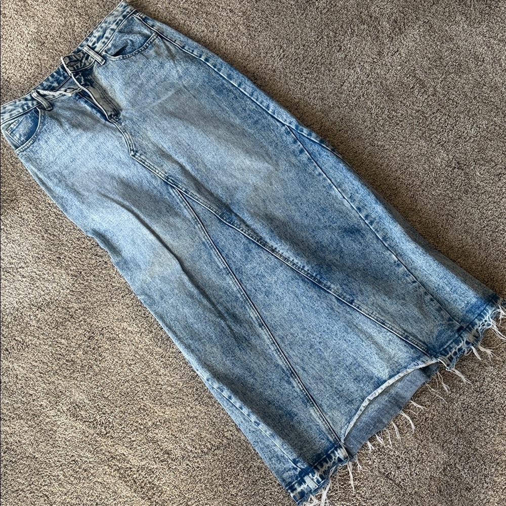 Ashley Mason Light Blue Denim Skirt